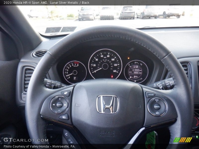 Lunar Silver Metallic / Black 2020 Honda HR-V Sport AWD