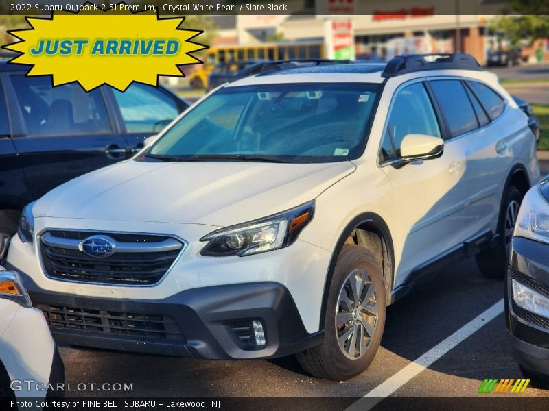 Crystal White Pearl / Slate Black 2022 Subaru Outback 2.5i Premium