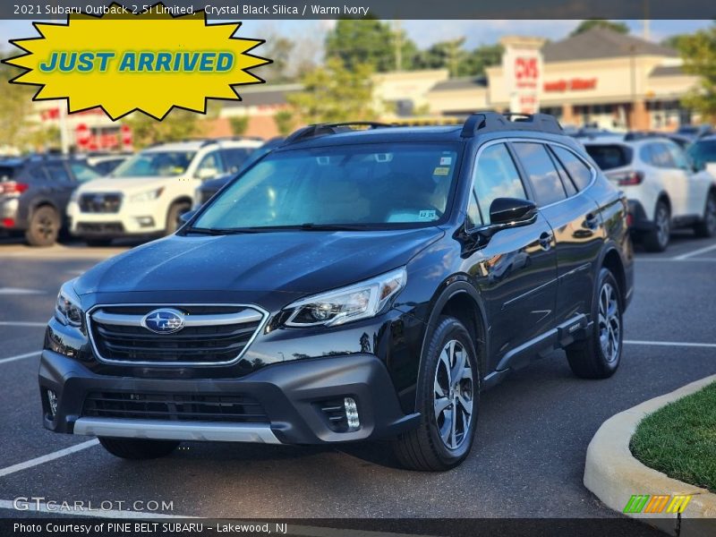 Crystal Black Silica / Warm Ivory 2021 Subaru Outback 2.5i Limited