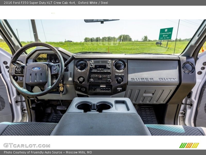 Oxford White / Steel 2016 Ford F350 Super Duty XLT Crew Cab 4x4