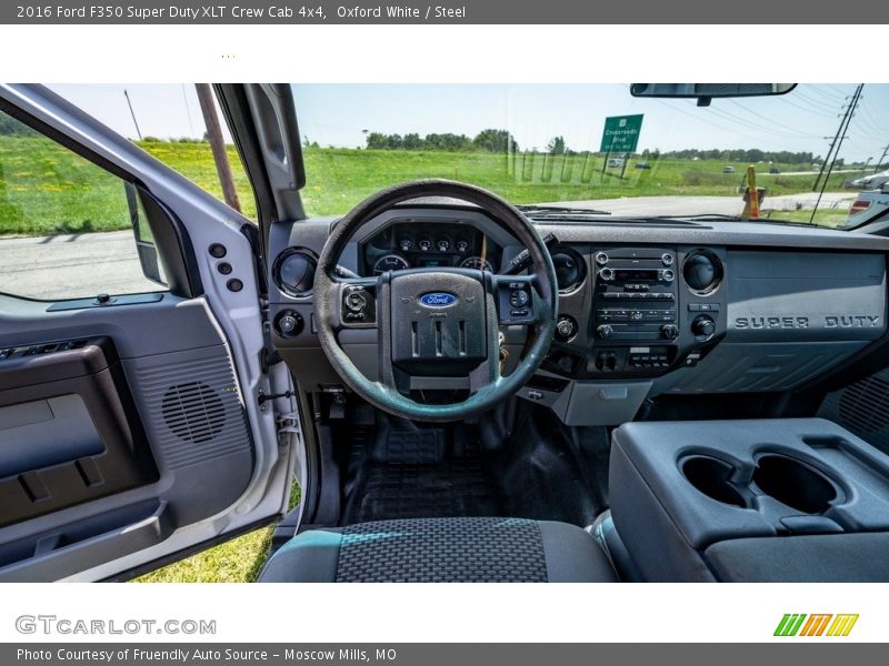 Oxford White / Steel 2016 Ford F350 Super Duty XLT Crew Cab 4x4