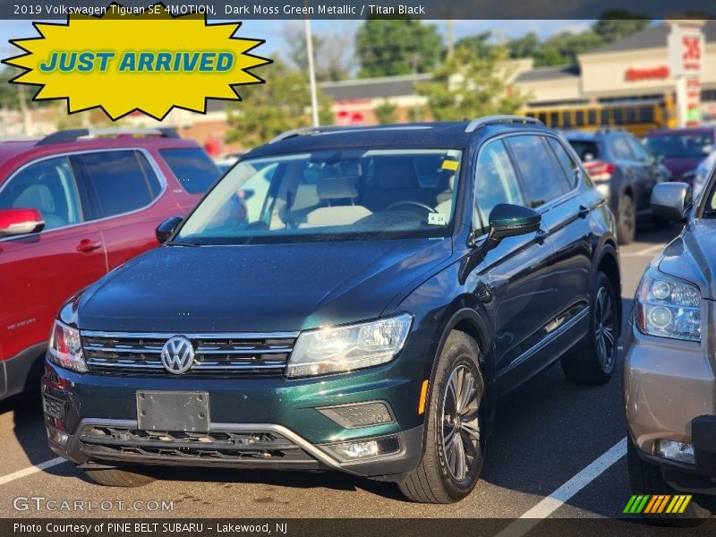 Dark Moss Green Metallic / Titan Black 2019 Volkswagen Tiguan SE 4MOTION
