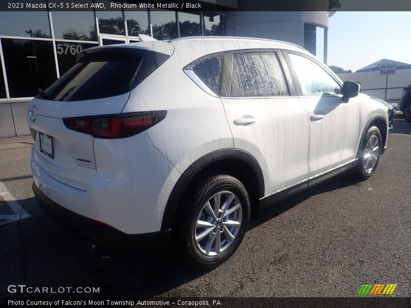 Rhodium White Metallic / Black 2023 Mazda CX-5 S Select AWD