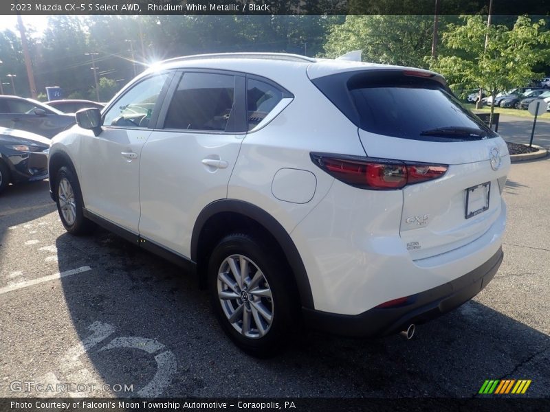 Rhodium White Metallic / Black 2023 Mazda CX-5 S Select AWD