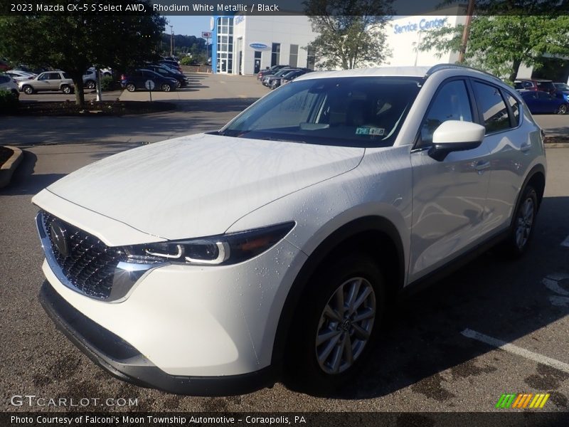 Rhodium White Metallic / Black 2023 Mazda CX-5 S Select AWD