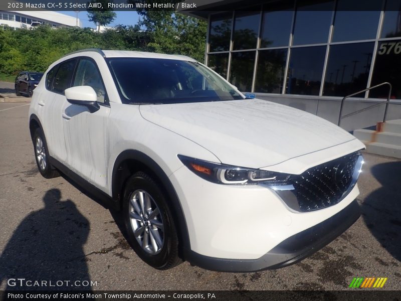 Rhodium White Metallic / Black 2023 Mazda CX-5 S Select AWD