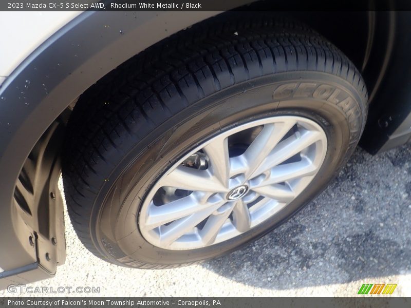Rhodium White Metallic / Black 2023 Mazda CX-5 S Select AWD