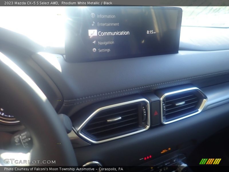 Rhodium White Metallic / Black 2023 Mazda CX-5 S Select AWD