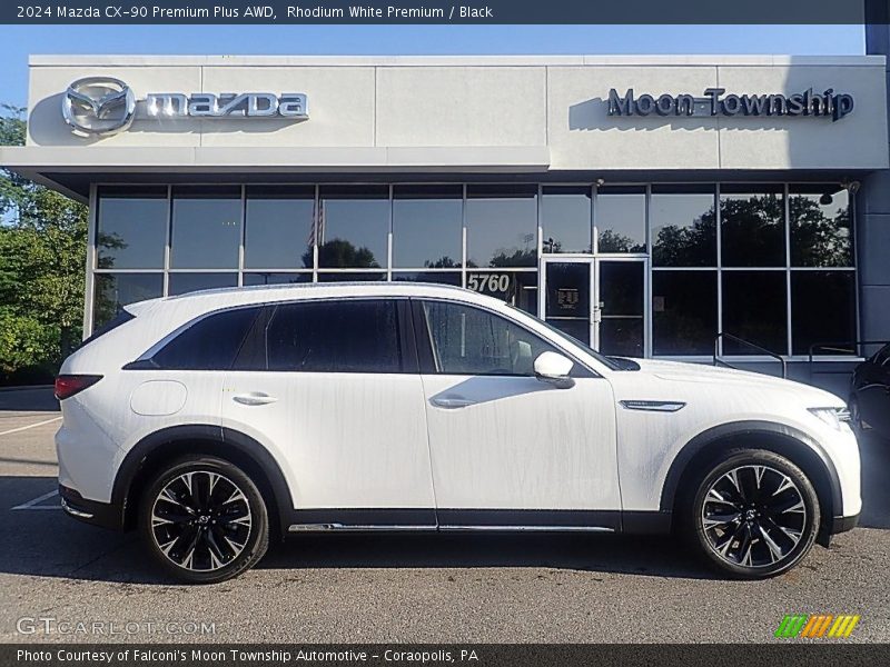 Rhodium White Premium / Black 2024 Mazda CX-90 Premium Plus AWD