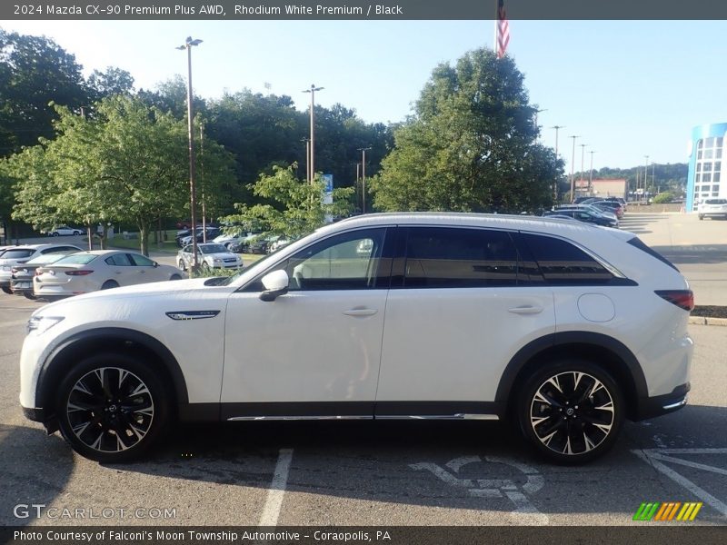 Rhodium White Premium / Black 2024 Mazda CX-90 Premium Plus AWD