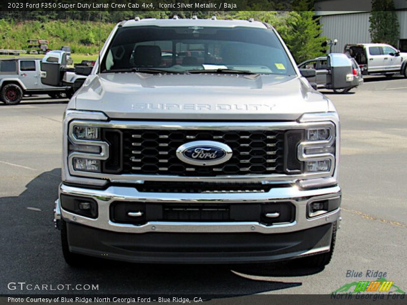 Iconic Silver Metallic / Baja 2023 Ford F350 Super Duty Lariat Crew Cab 4x4