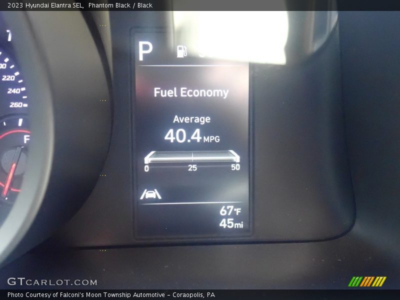 Phantom Black / Black 2023 Hyundai Elantra SEL