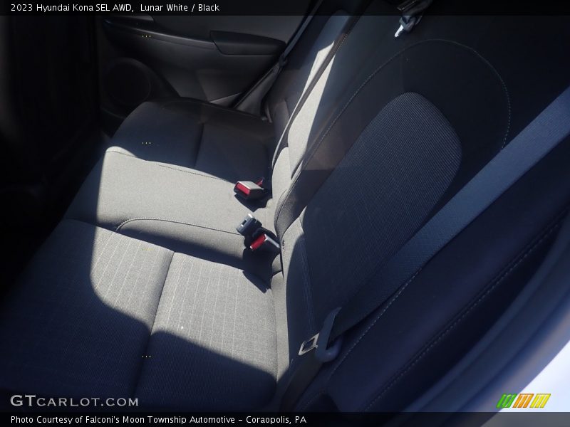 Lunar White / Black 2023 Hyundai Kona SEL AWD