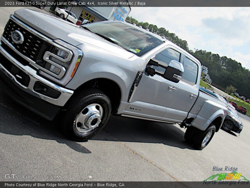 Iconic Silver Metallic / Baja 2023 Ford F350 Super Duty Lariat Crew Cab 4x4