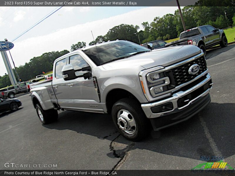 Iconic Silver Metallic / Baja 2023 Ford F350 Super Duty Lariat Crew Cab 4x4
