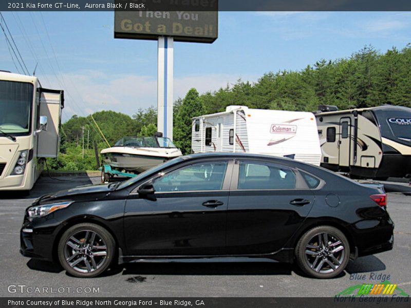 Aurora Black / Black 2021 Kia Forte GT-Line