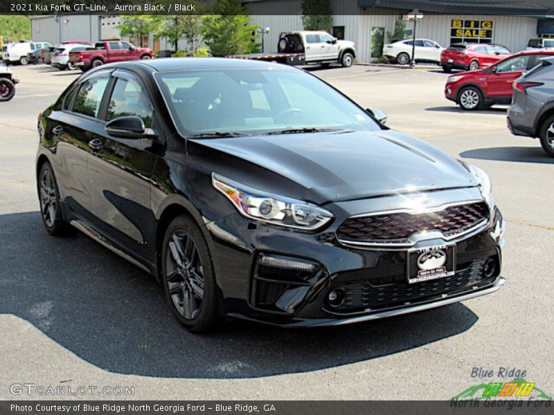 Aurora Black / Black 2021 Kia Forte GT-Line