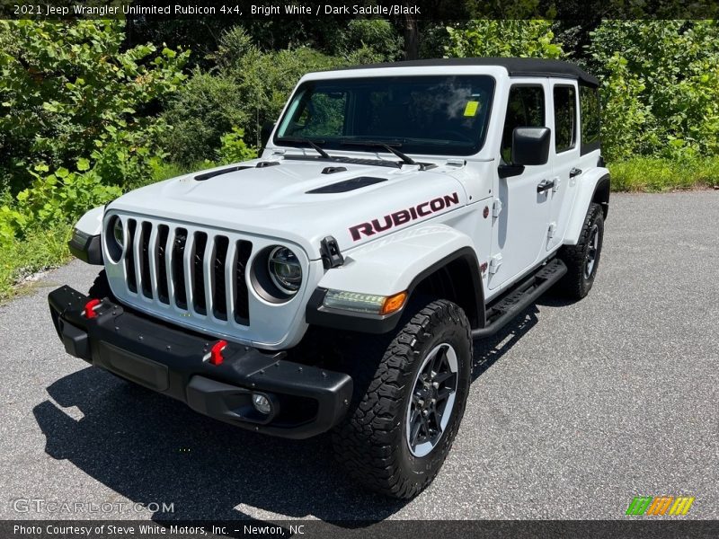 Bright White / Dark Saddle/Black 2021 Jeep Wrangler Unlimited Rubicon 4x4