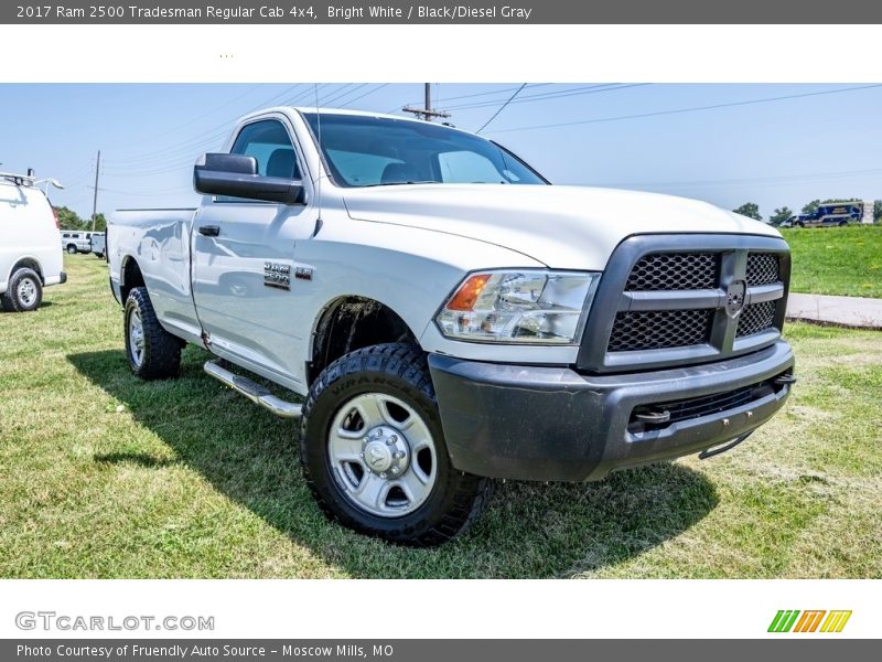 Bright White / Black/Diesel Gray 2017 Ram 2500 Tradesman Regular Cab 4x4