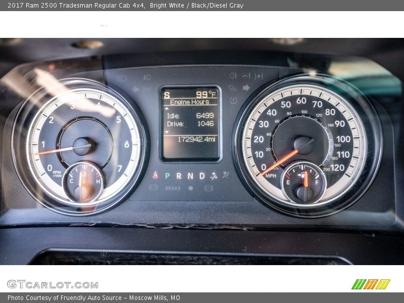 Bright White / Black/Diesel Gray 2017 Ram 2500 Tradesman Regular Cab 4x4