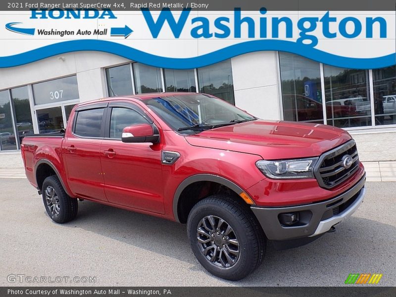 Rapid Red Metallic / Ebony 2021 Ford Ranger Lariat SuperCrew 4x4