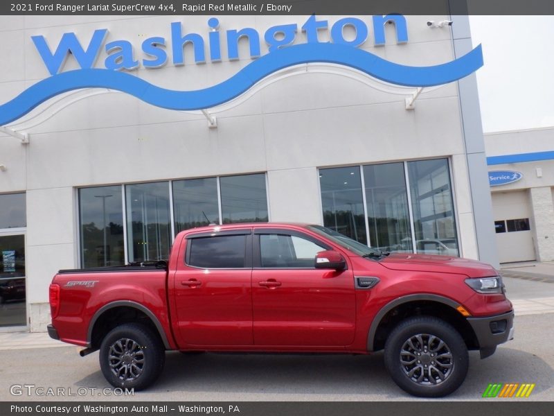 Rapid Red Metallic / Ebony 2021 Ford Ranger Lariat SuperCrew 4x4