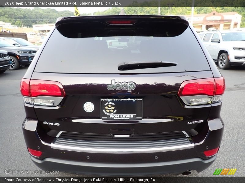 Sangria Metallic / Black 2020 Jeep Grand Cherokee Limited 4x4