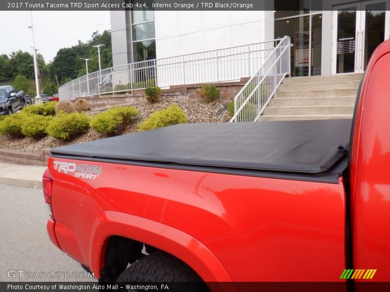 Inferno Orange / TRD Black/Orange 2017 Toyota Tacoma TRD Sport Access Cab 4x4