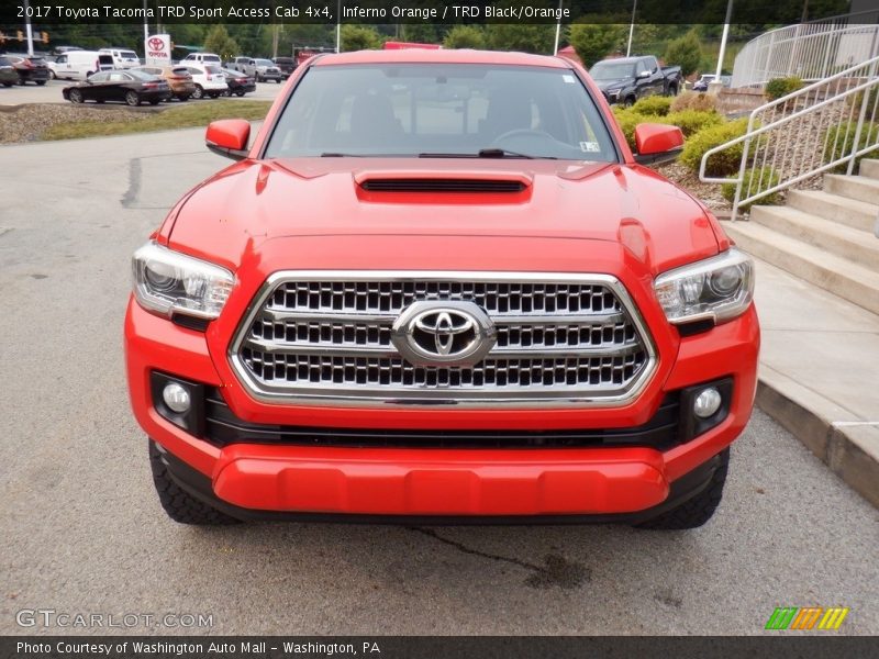 Inferno Orange / TRD Black/Orange 2017 Toyota Tacoma TRD Sport Access Cab 4x4