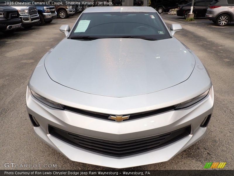 Silver Ice Metallic / Jet Black 2016 Chevrolet Camaro LT Coupe