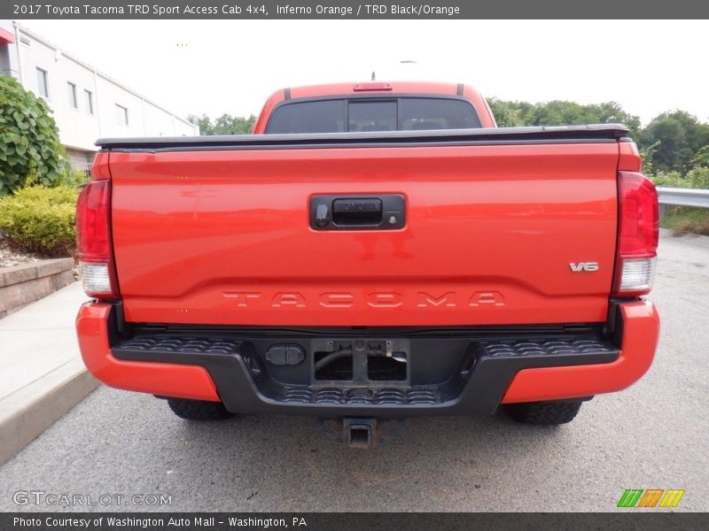 Inferno Orange / TRD Black/Orange 2017 Toyota Tacoma TRD Sport Access Cab 4x4