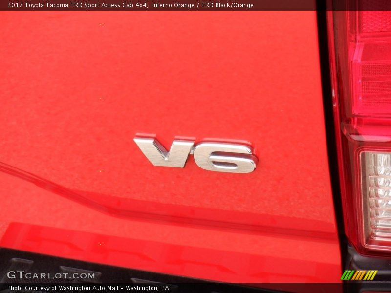 Inferno Orange / TRD Black/Orange 2017 Toyota Tacoma TRD Sport Access Cab 4x4