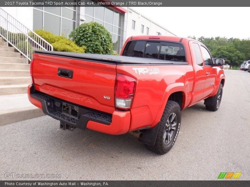 Inferno Orange / TRD Black/Orange 2017 Toyota Tacoma TRD Sport Access Cab 4x4