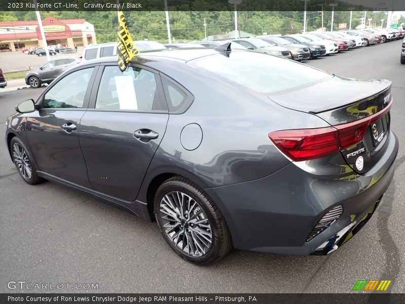 Gravity Gray / Black 2023 Kia Forte GT-Line