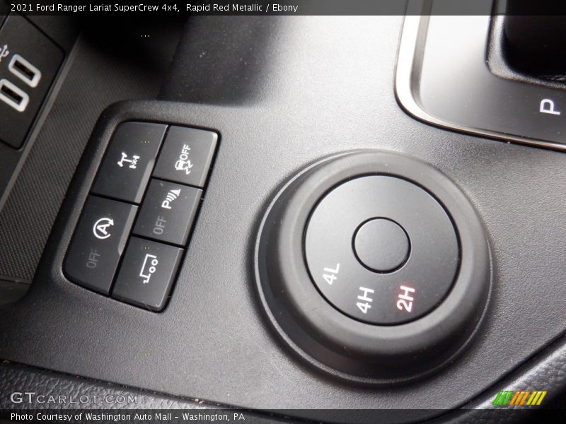Controls of 2021 Ranger Lariat SuperCrew 4x4