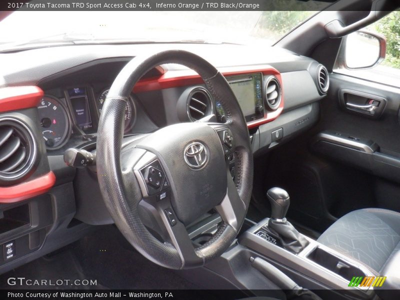 Inferno Orange / TRD Black/Orange 2017 Toyota Tacoma TRD Sport Access Cab 4x4