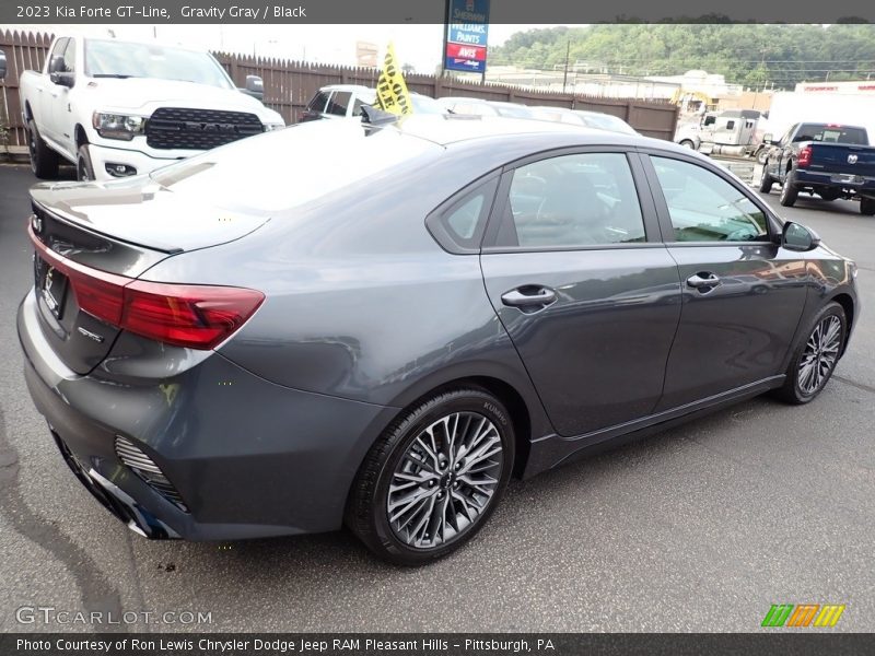 Gravity Gray / Black 2023 Kia Forte GT-Line