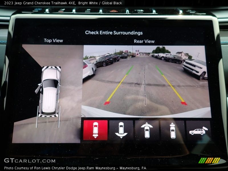Bright White / Global Black 2023 Jeep Grand Cherokee Trailhawk 4XE
