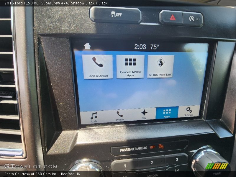 Shadow Black / Black 2016 Ford F150 XLT SuperCrew 4x4