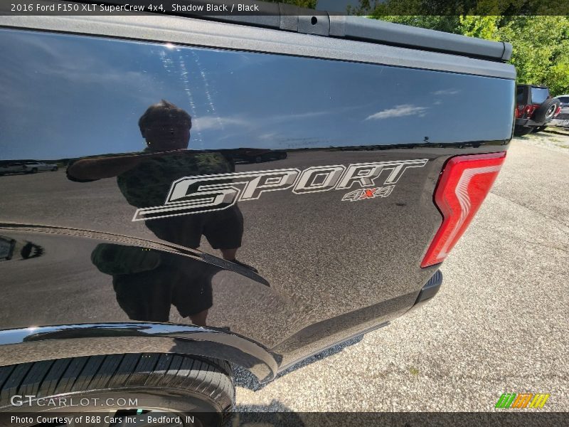 Shadow Black / Black 2016 Ford F150 XLT SuperCrew 4x4