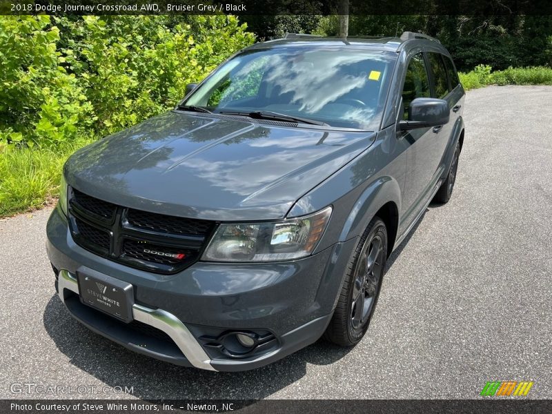 Bruiser Grey / Black 2018 Dodge Journey Crossroad AWD