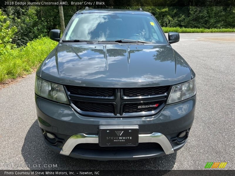 Bruiser Grey / Black 2018 Dodge Journey Crossroad AWD