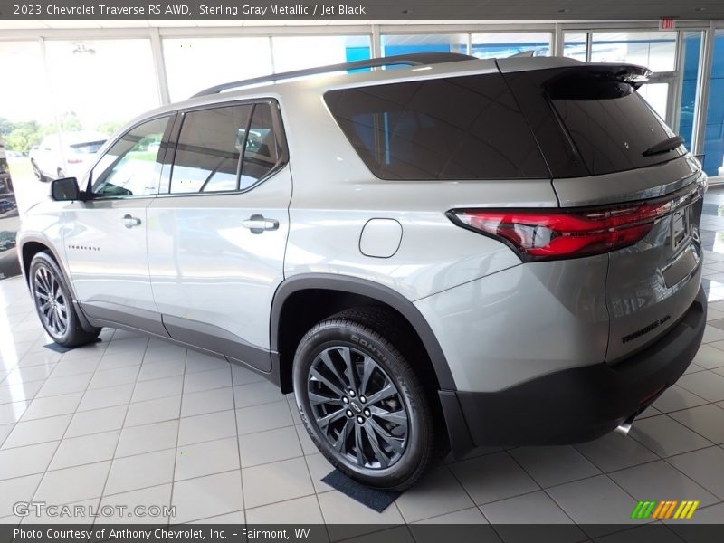 Sterling Gray Metallic / Jet Black 2023 Chevrolet Traverse RS AWD