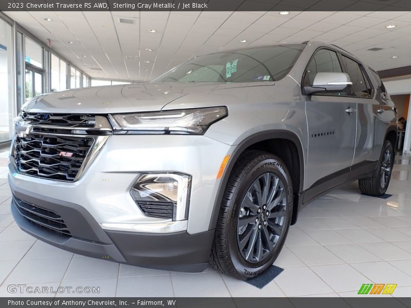 Sterling Gray Metallic / Jet Black 2023 Chevrolet Traverse RS AWD