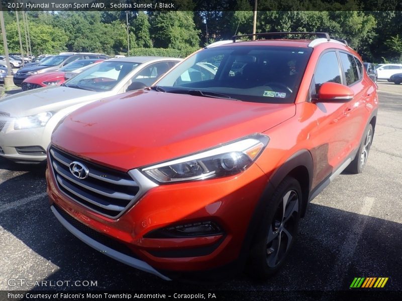 Sedona Sunset / Black 2017 Hyundai Tucson Sport AWD