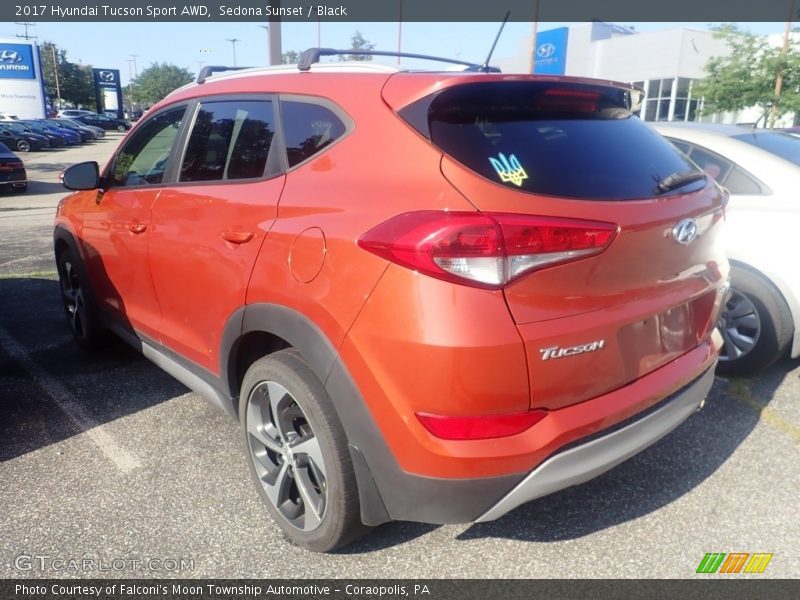 Sedona Sunset / Black 2017 Hyundai Tucson Sport AWD