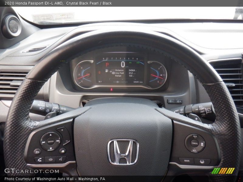 Crystal Black Pearl / Black 2020 Honda Passport EX-L AWD
