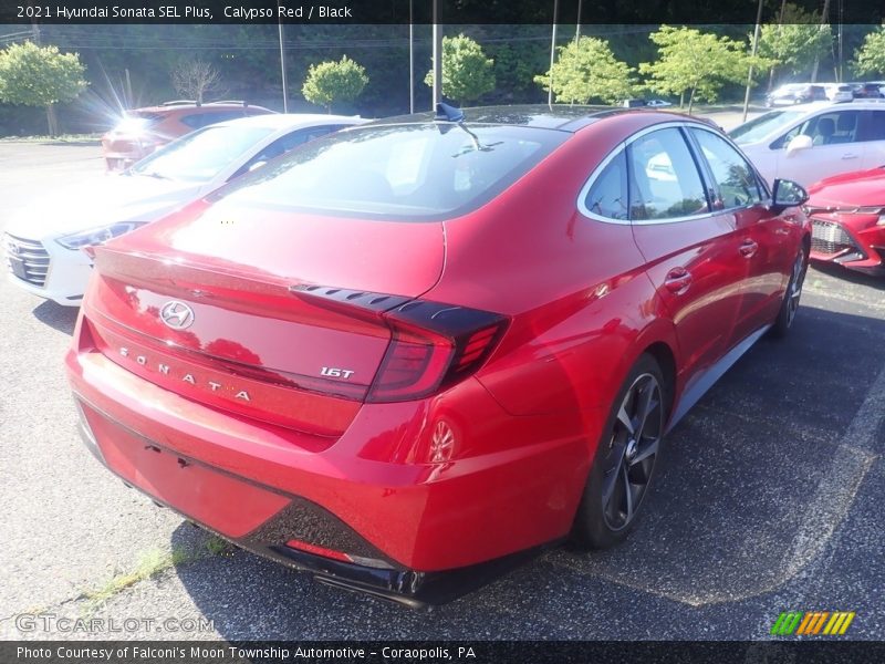 Calypso Red / Black 2021 Hyundai Sonata SEL Plus