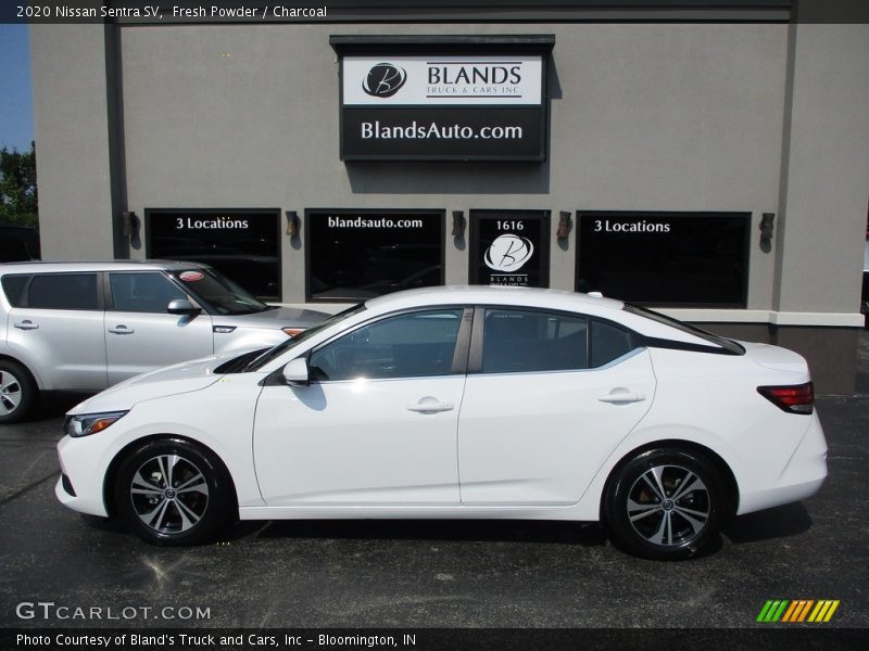 Fresh Powder / Charcoal 2020 Nissan Sentra SV