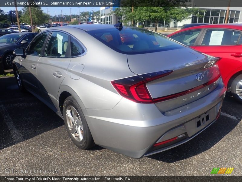 Shimmering Silver Pearl / Dark Gray 2020 Hyundai Sonata SE